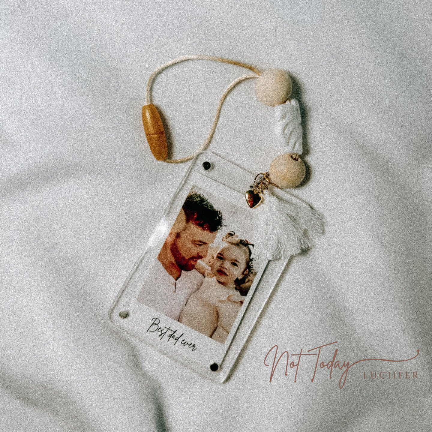 Gold Interchangeable Polaroid Car Charm