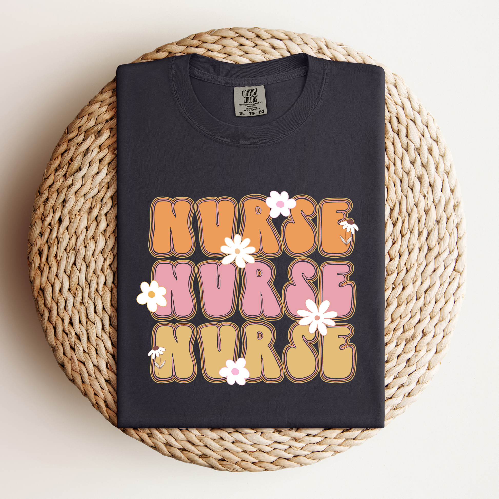 Floral Nurse Tee - NotTodayLuciifer