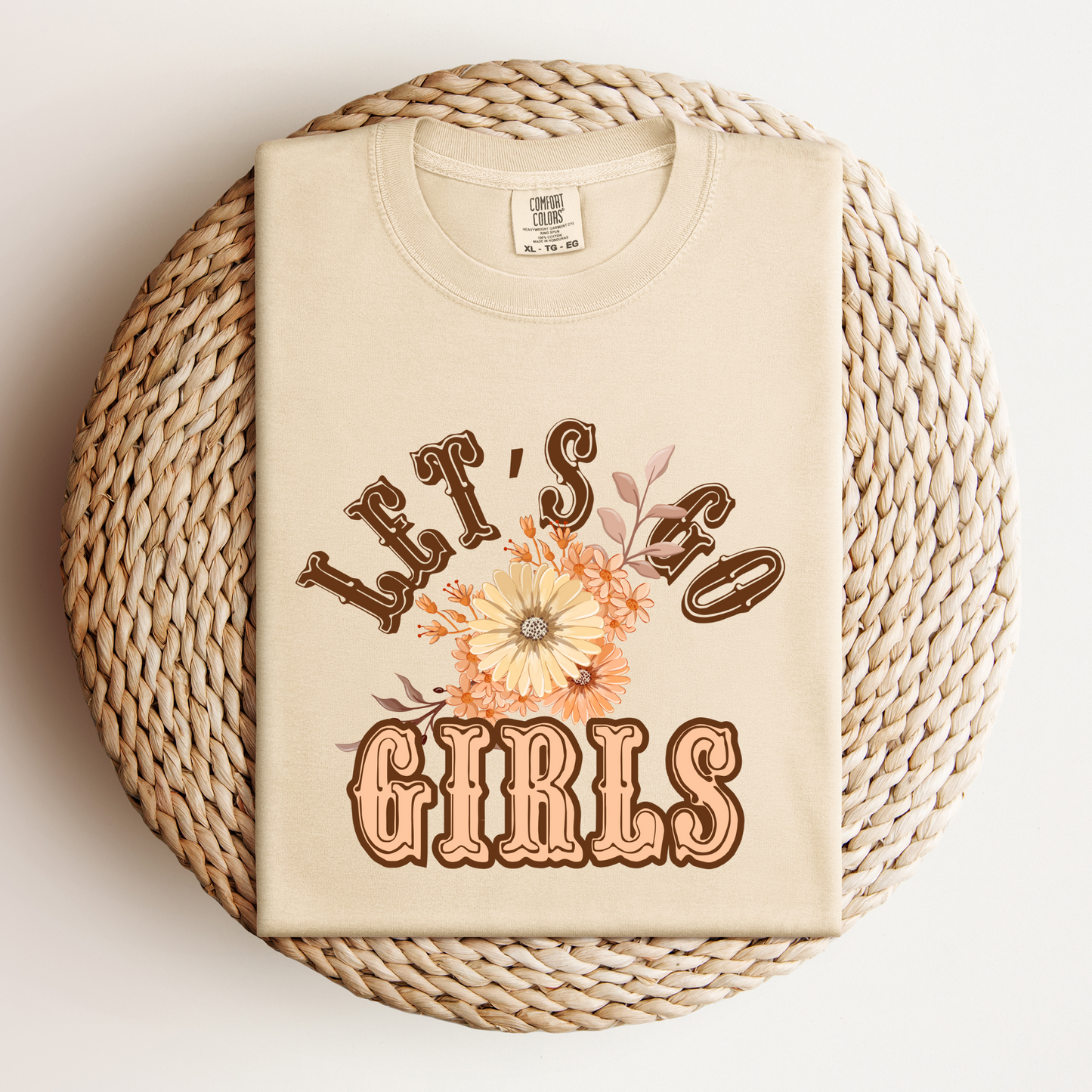 Let's Go Girls Floral Tee - NotTodayLuciifer