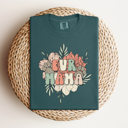 Fur Mama Foral Tee - NotTodayLuciifer